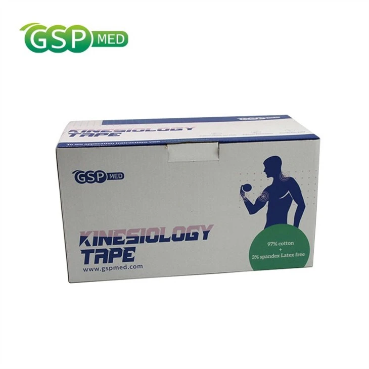 Wholesale Cotton Fabric Athletic Logo Printed Support Waist Kinesiology Tape